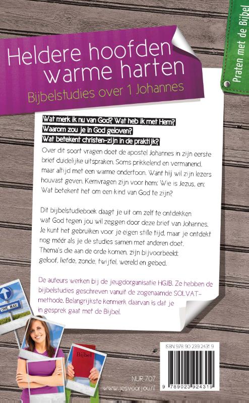Achterkant van Heldere hoofden, warme harten