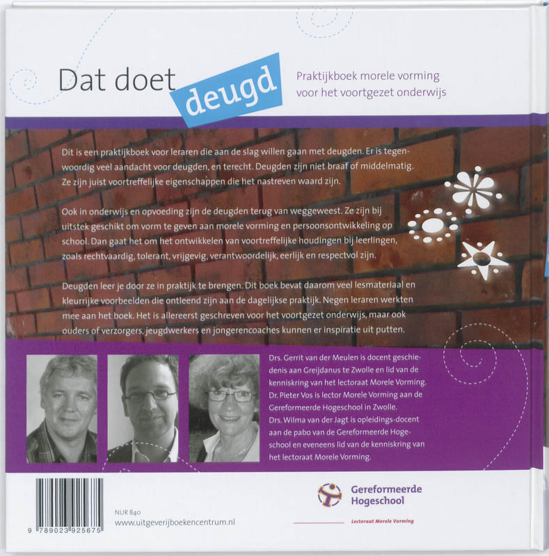 Achterkant van Dat doet deugd