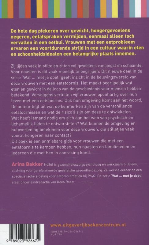 Achterkant van Wat een eetstoornis met je doet