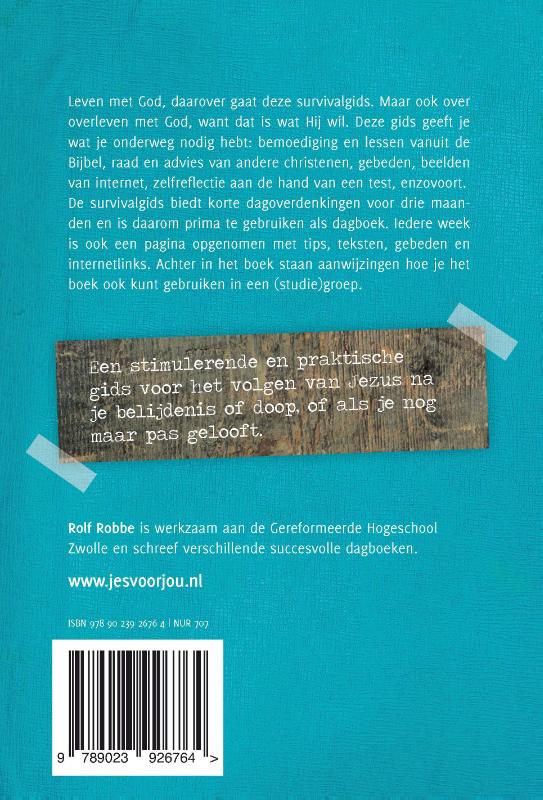 Achterkant van Overleven met God