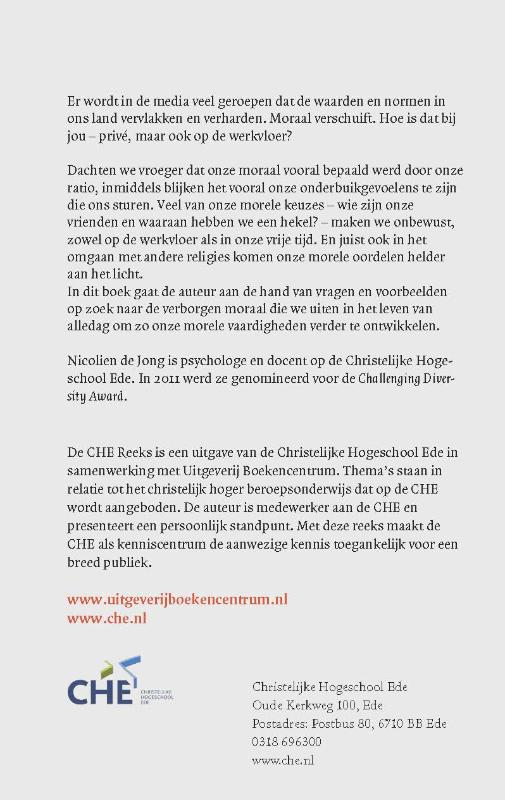 Achterkant van Werken aan je moraal