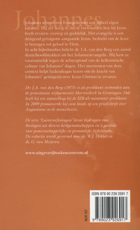 Achterkant van Evangelie van Johannes