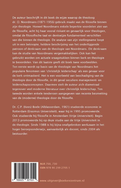 Achterkant van Noordmans, de filosofie en christelijk leiderschap