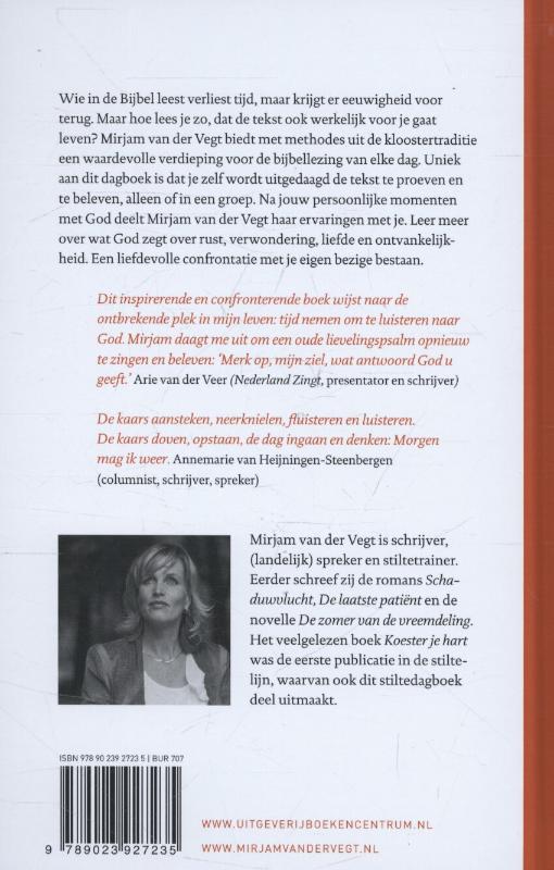 Achterkant van Stiltedagboek