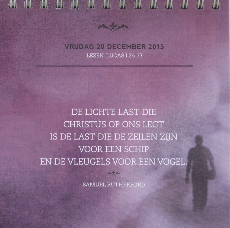 Achterkant van Laat uw morgen dagen