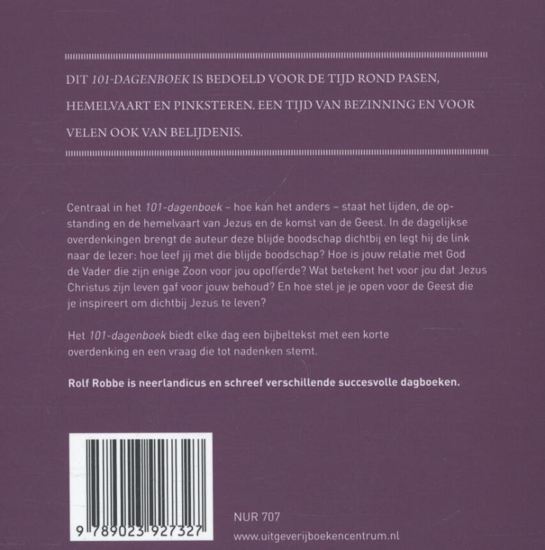 Achterkant van 101-dagenboek