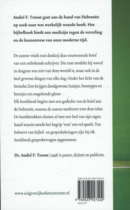 Achterkant van Kom tot rust