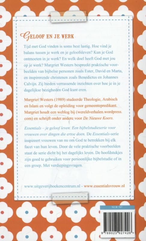 Achterkant van Geloof en je werk