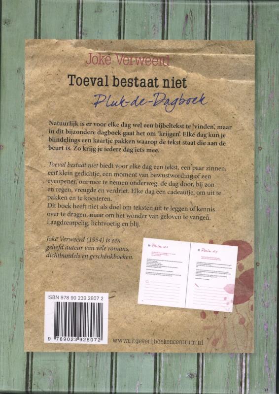 Achterkant van Toeval bestaat niet