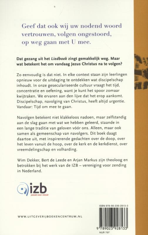 Achterkant van Tijd om mee te gaan