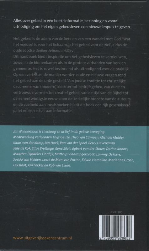 Achterkant van Handboek voor gebed