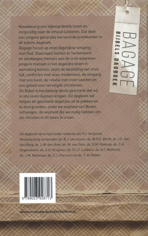 Achterkant van Bagage