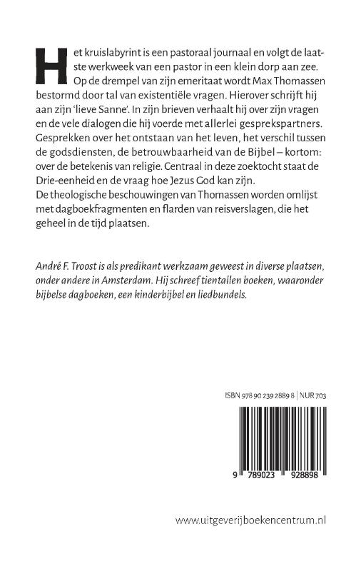 Achterkant van Het kruislabyrint
