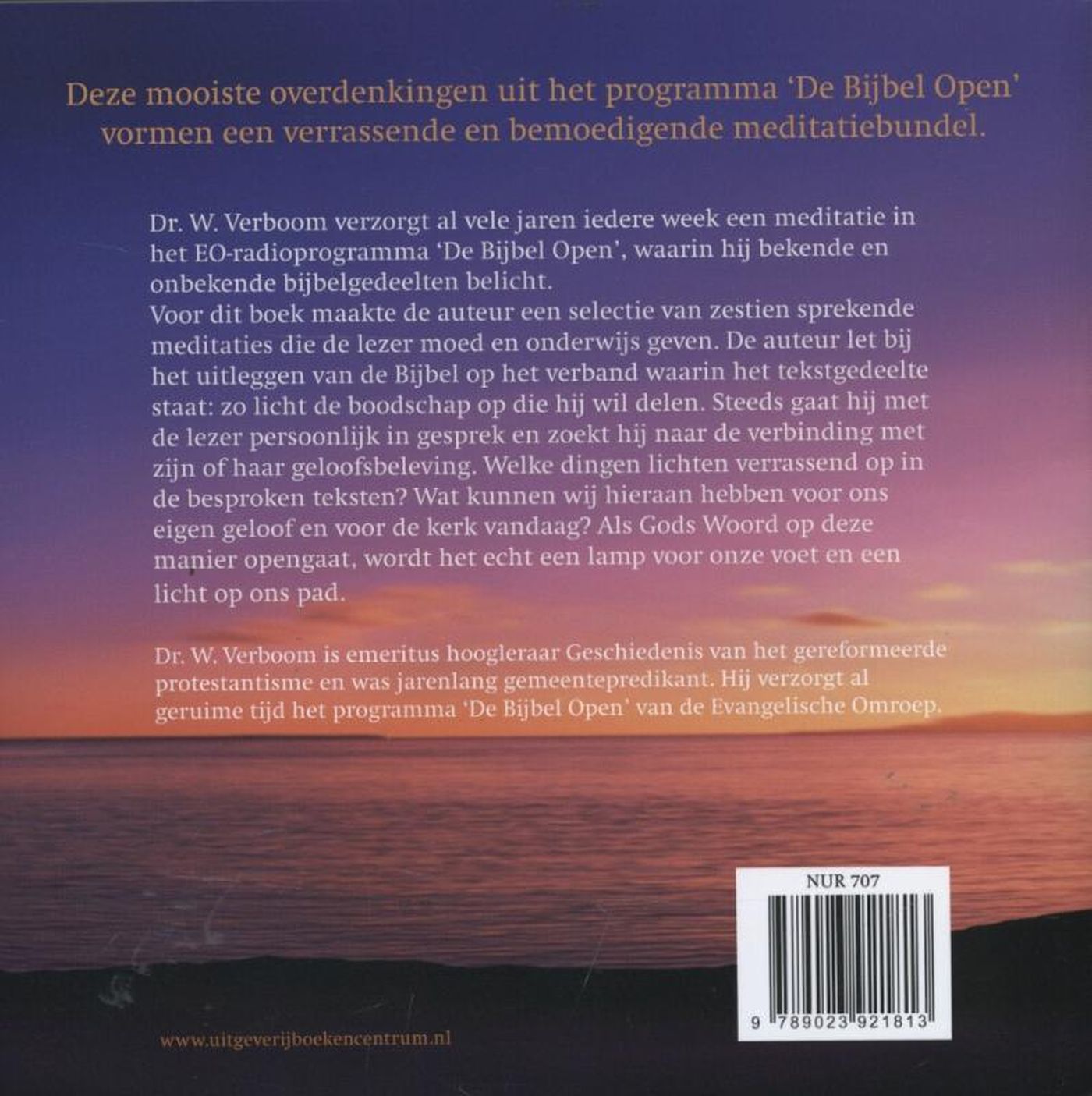 Achterkant van Uw woord is mijn lamp