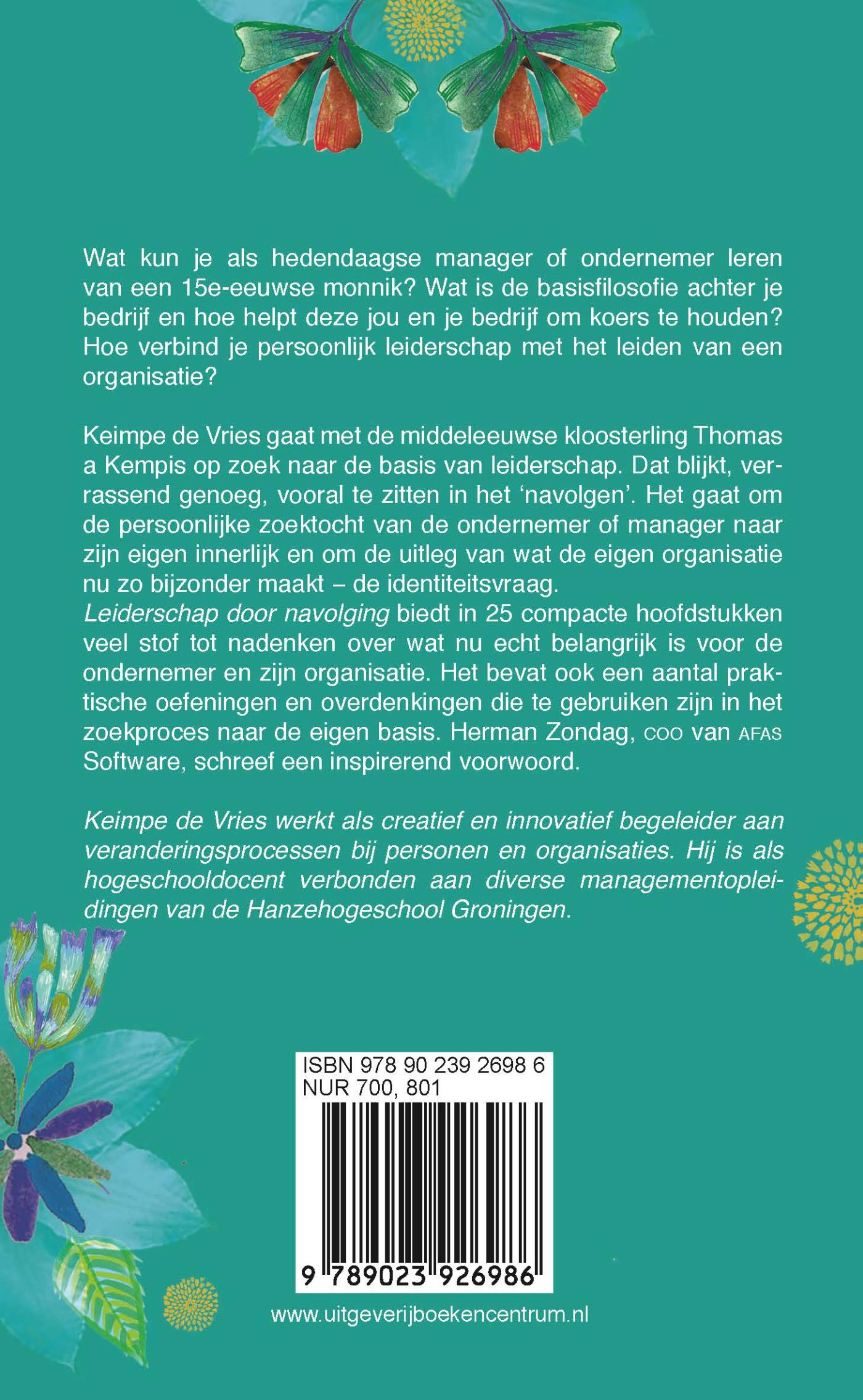 Achterkant van Leiderschap door navolging