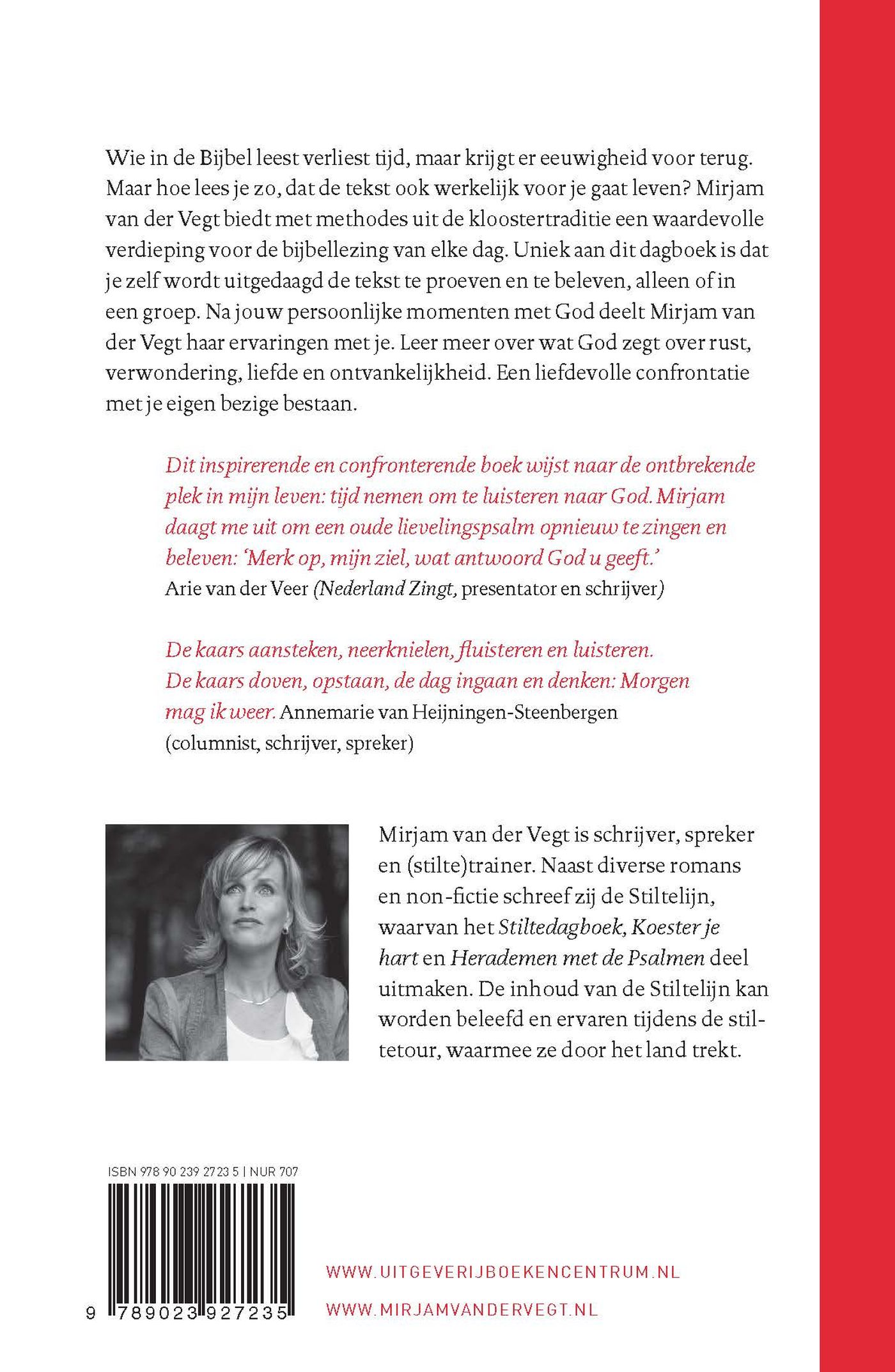 Achterkant van Stiltedagboek