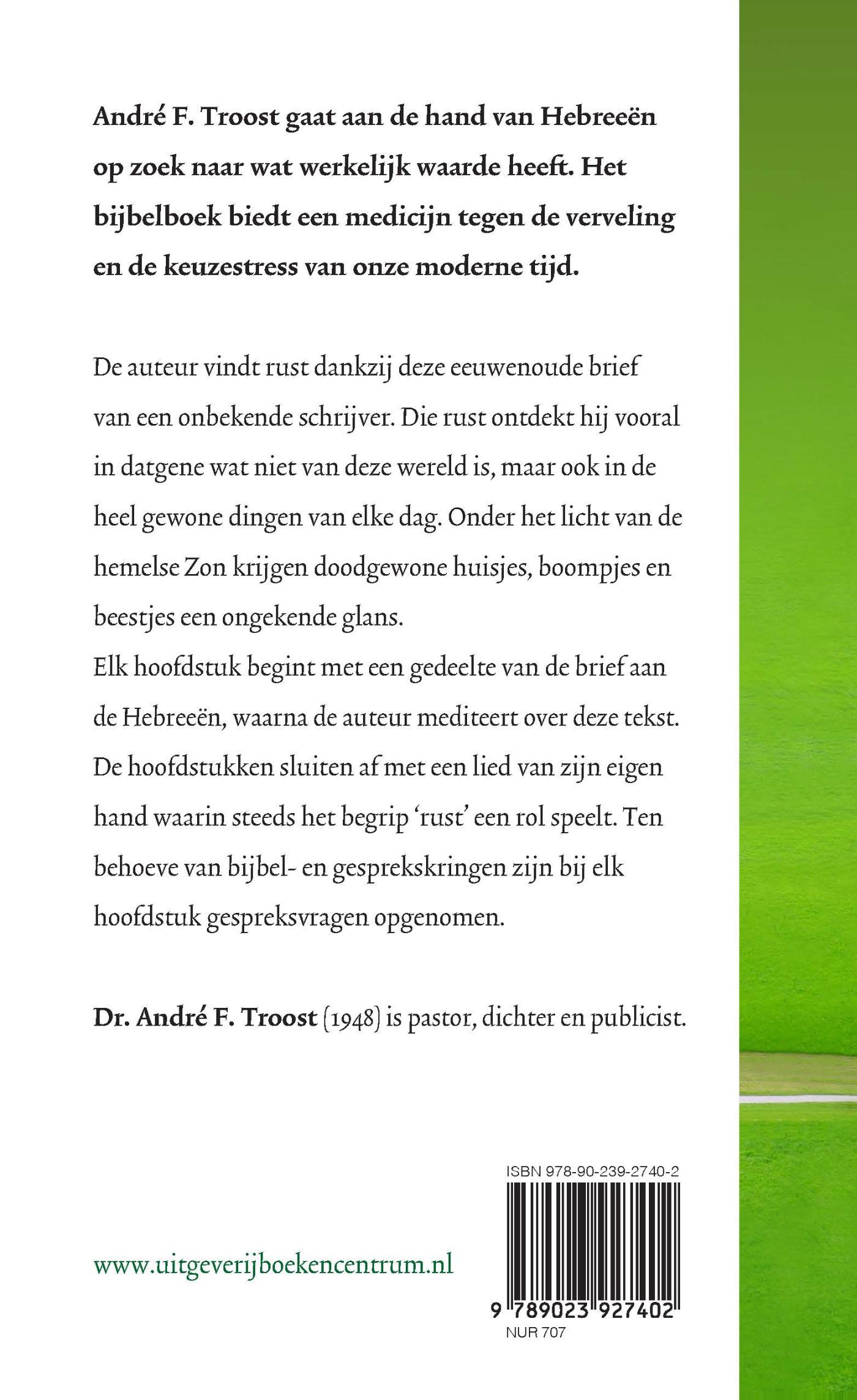 Achterkant van Kom tot rust