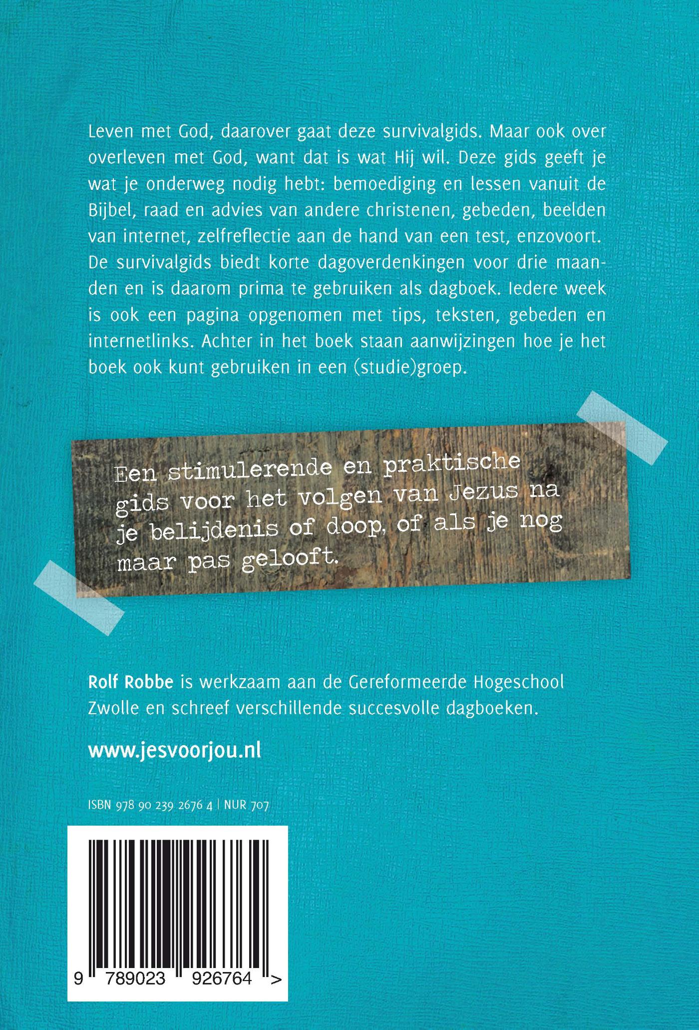 Achterkant van Overleven met God