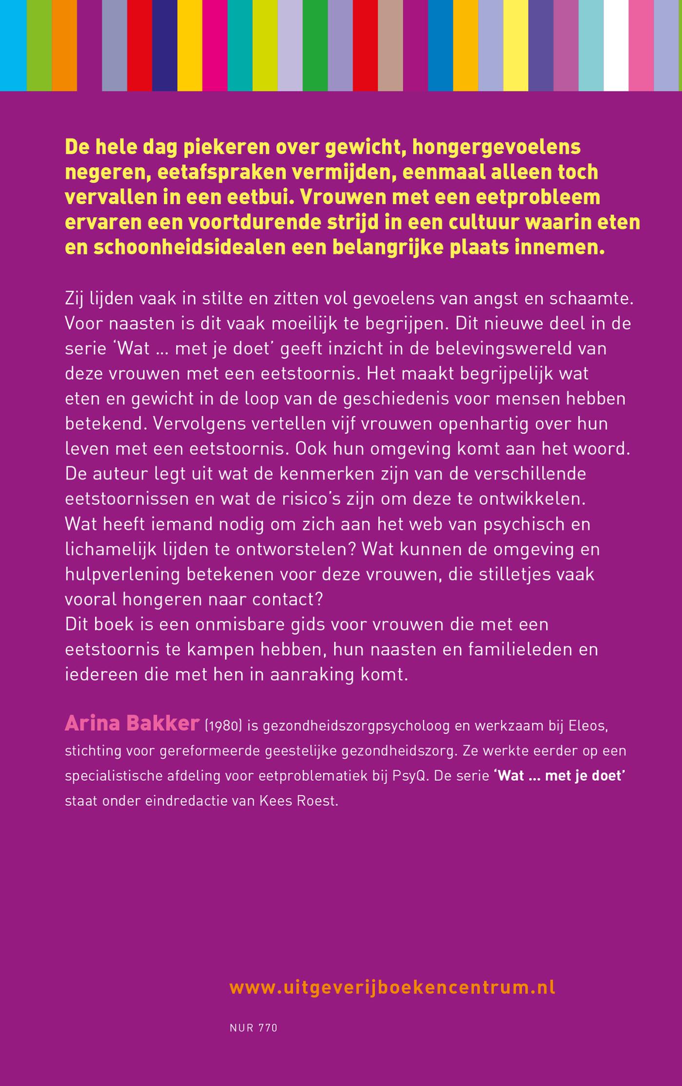 Achterkant van Wat een eetstoornis met je doet
