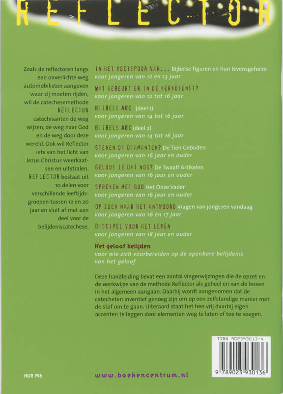 Achterkant van Toelichting en handleiding voor de catecheet