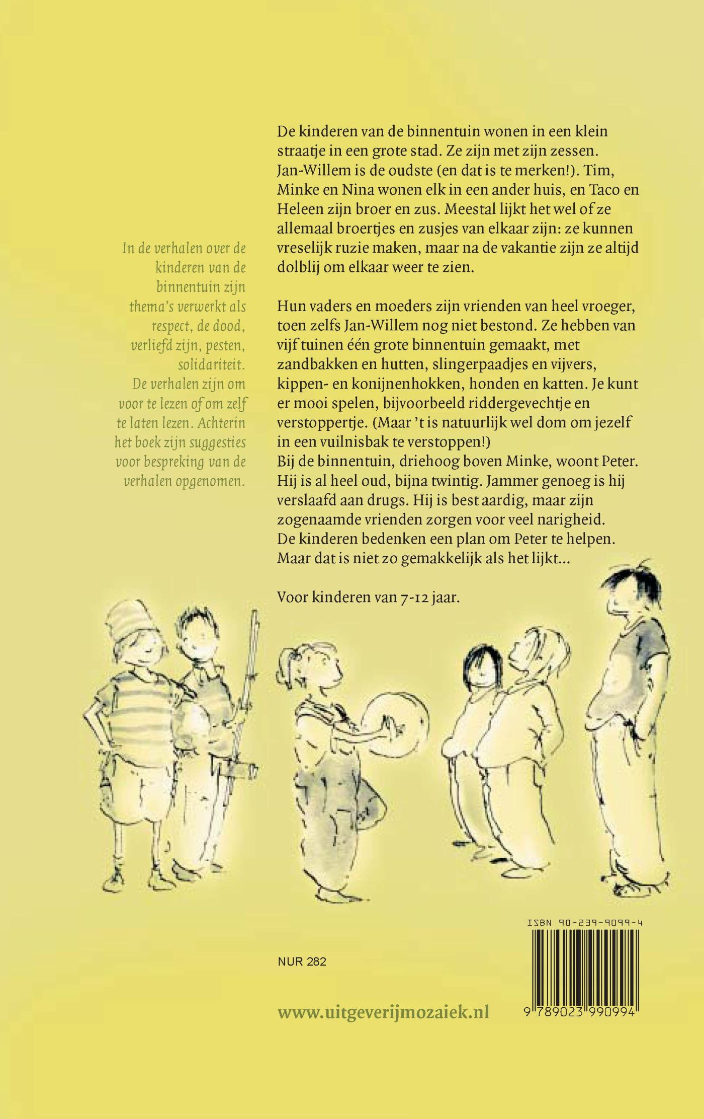 Achterkant van De kinderen van de binnentuin