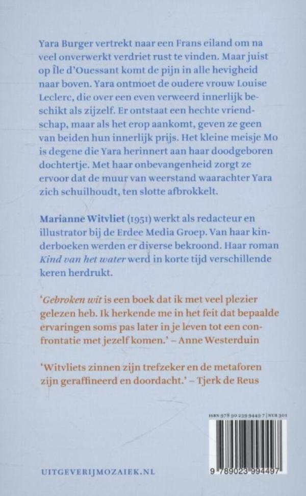 Achterkant van Gebroken wit