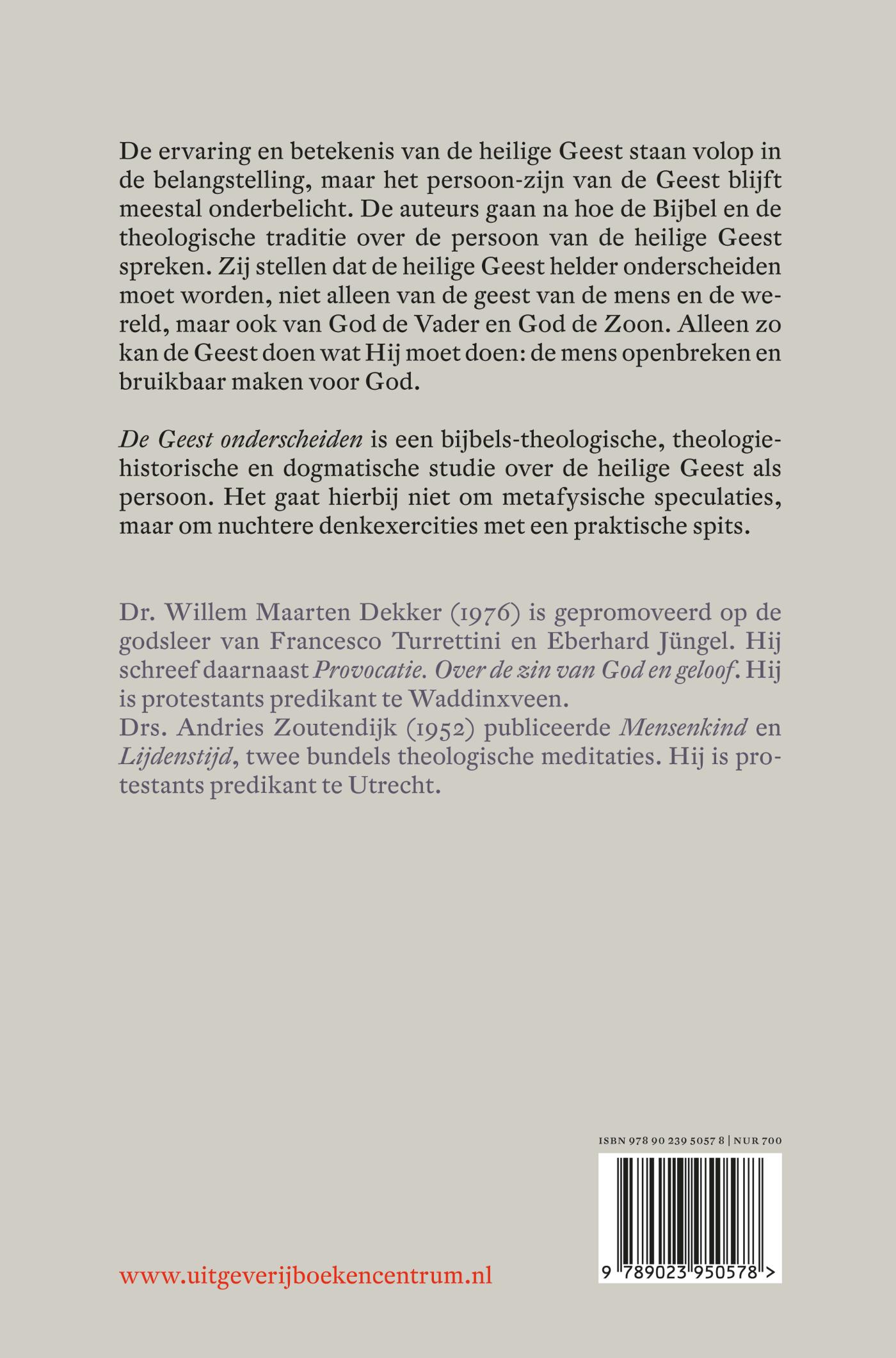 Achterkant van De geest onderscheiden