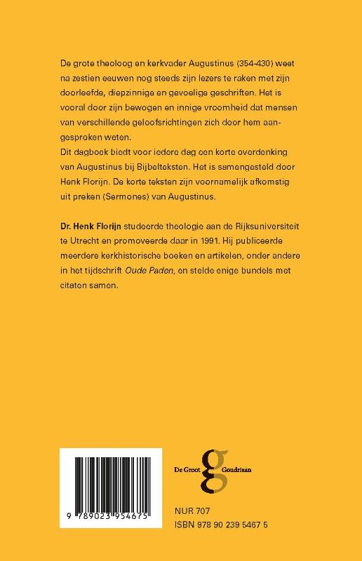 Achterkant van Woorden van Augustinus
