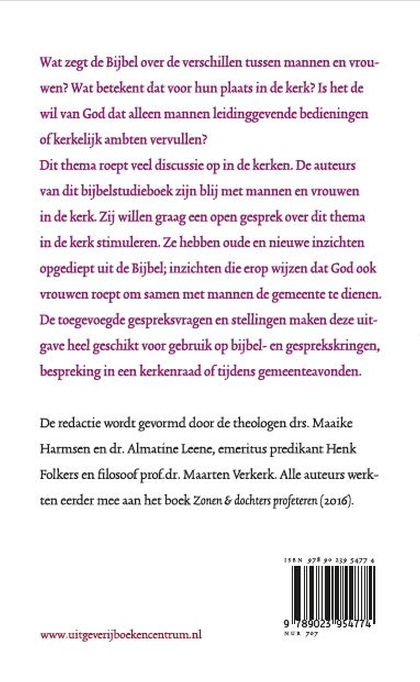 Achterkant van Samen met de vrouwen