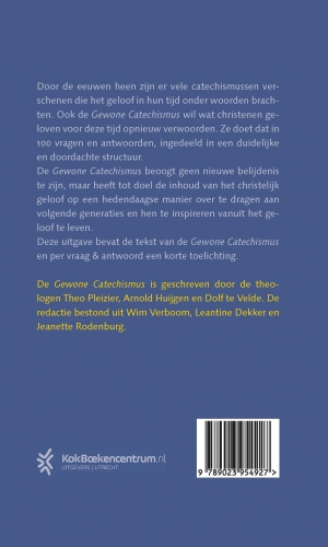 Achterkant van Gewone Catechismus