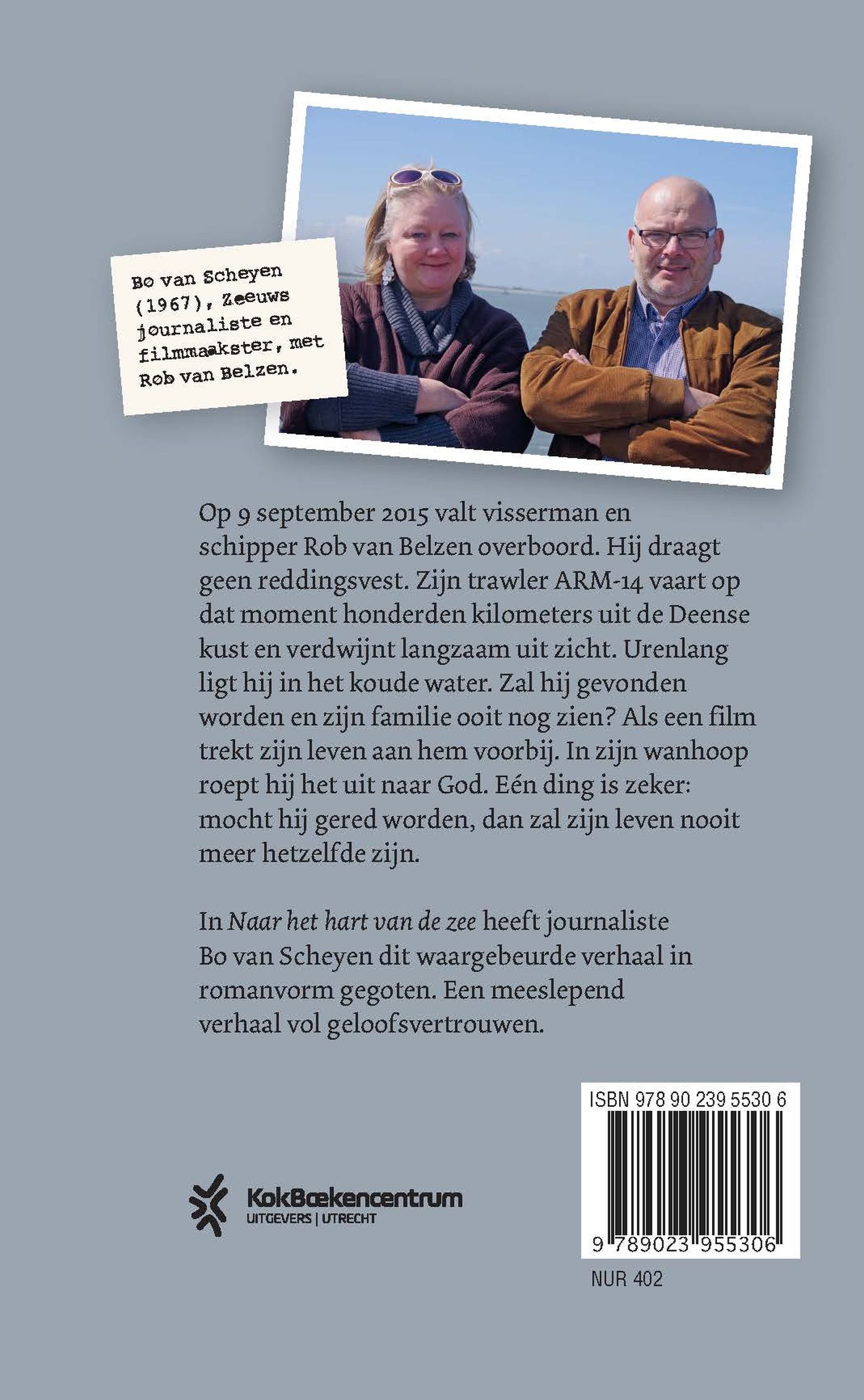 Achterkant van Naar het hart van de zee