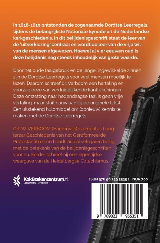 Achterkant van De Dordtse Leerregels