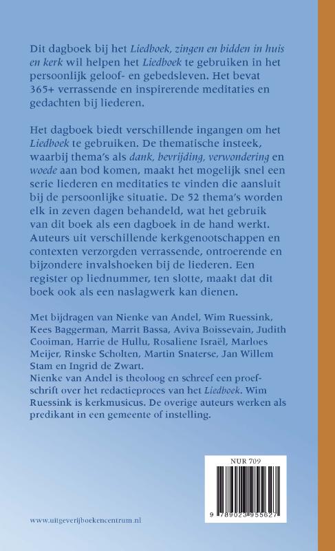 Achterkant van Iedere dag een nieuw begin