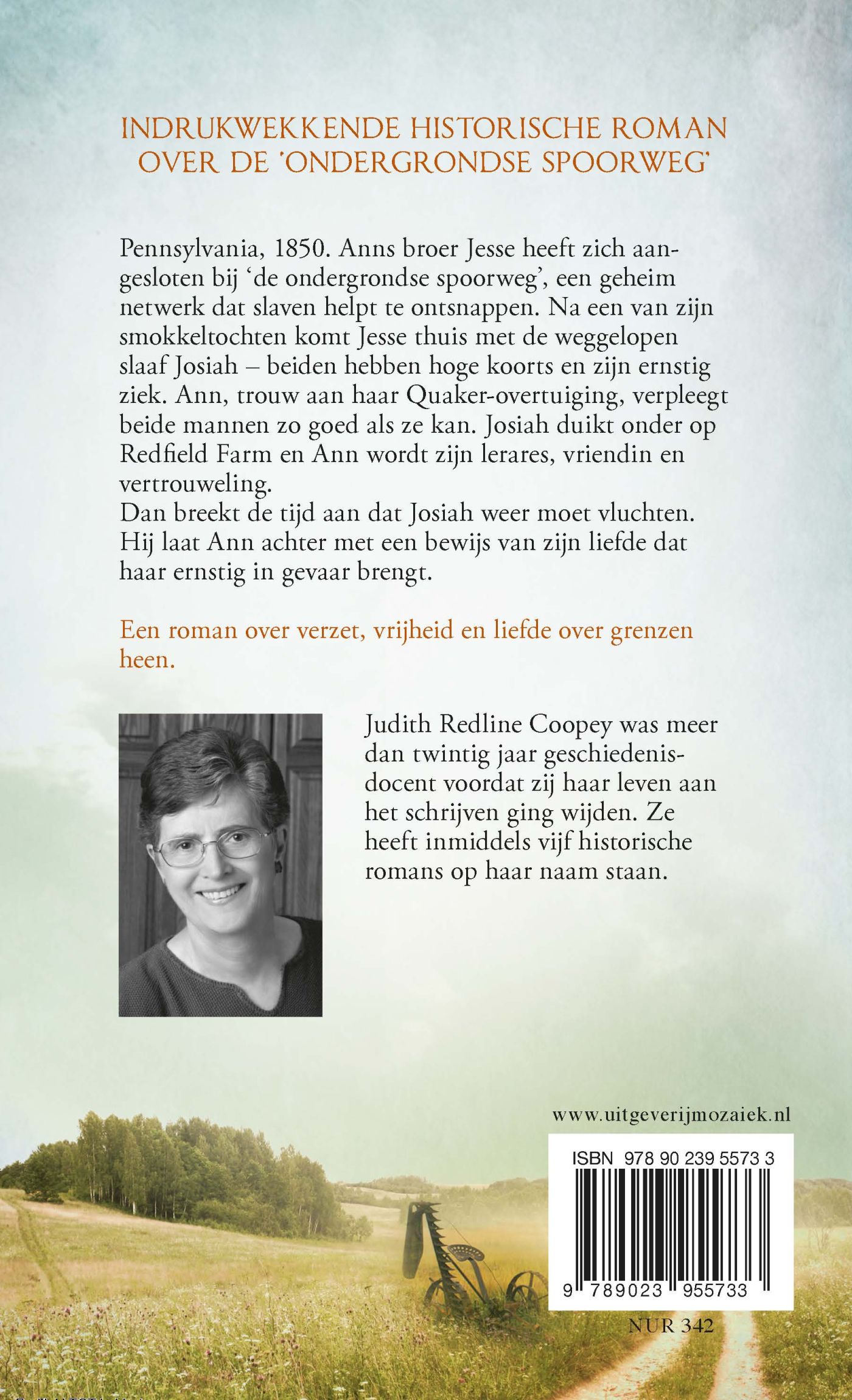 Achterkant van Terug naar Redfield farm