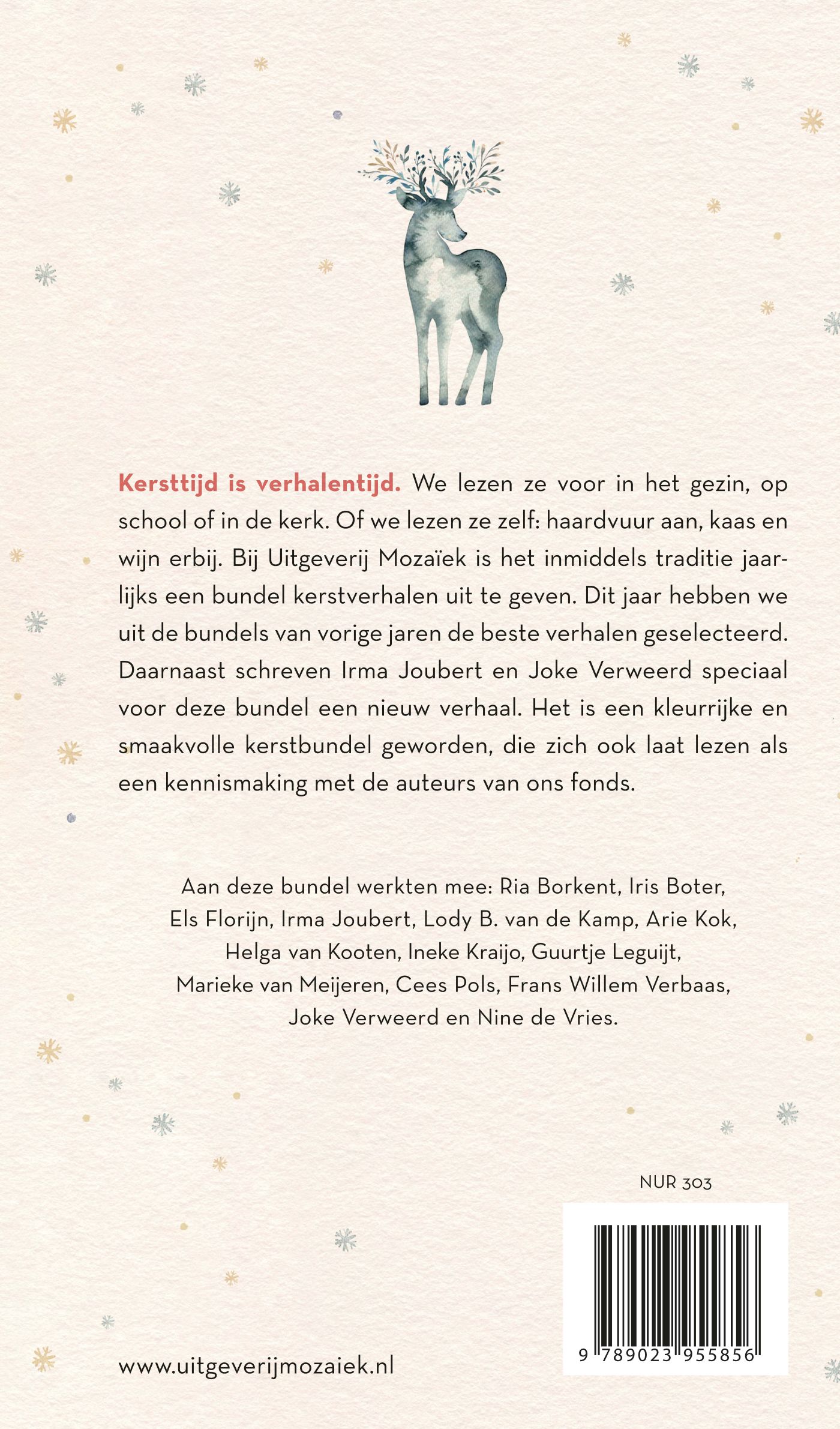 Achterkant van De beste kerstverhalen van Mozaïek