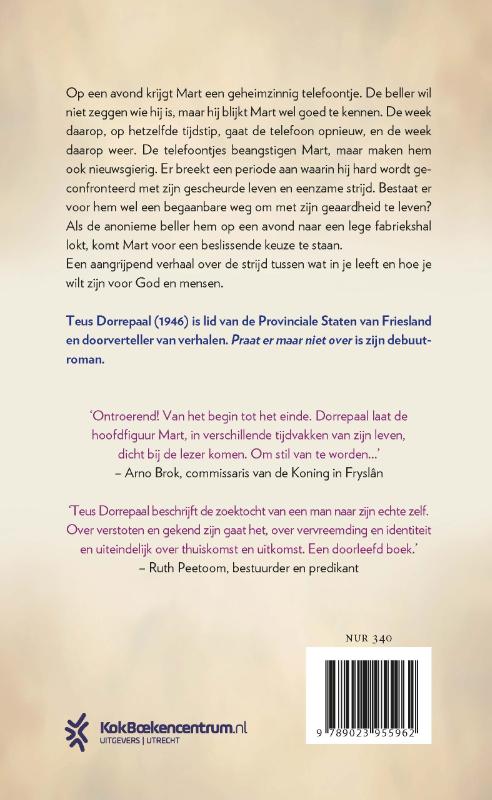 Achterkant van Praat er maar niet over
