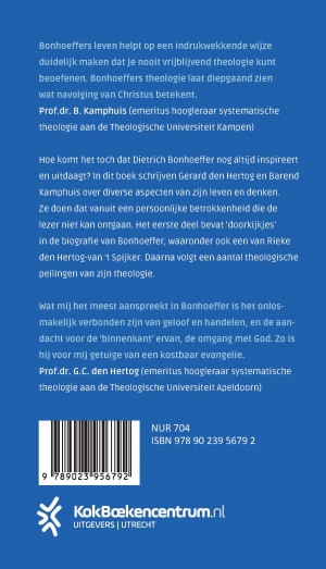 Achterkant van Geïnspireerd en uitgedaagd door Dietrich Bonhoeffer