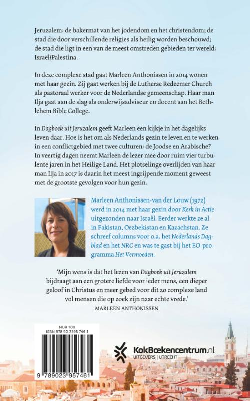 Achterkant van Dagboek uit Jeruzalem