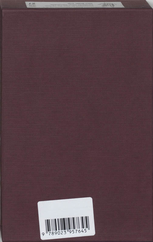 Achterkant van Bijbel statenvertaling psalmen (ob)+12 gezangen senior