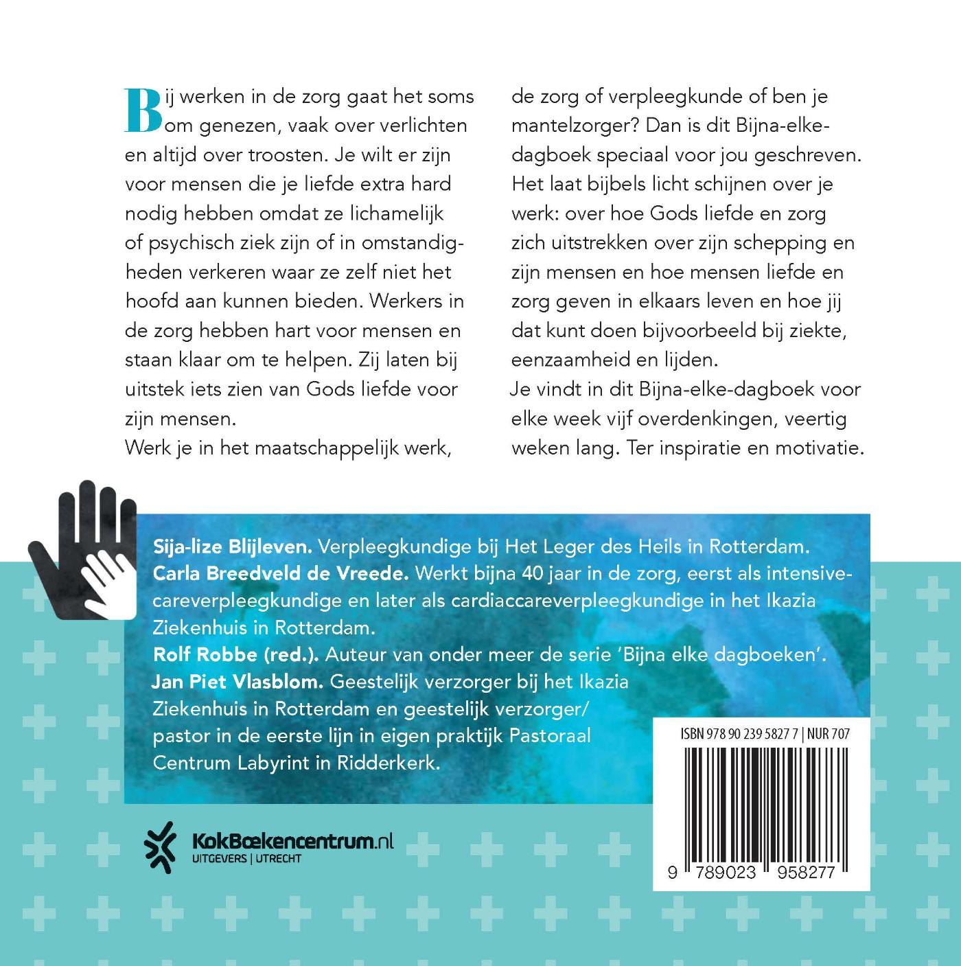 Achterkant van Bijna-elke-dagboek voor zorgverleners