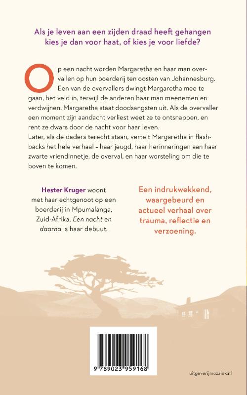 Achterkant van Een nacht en daarna