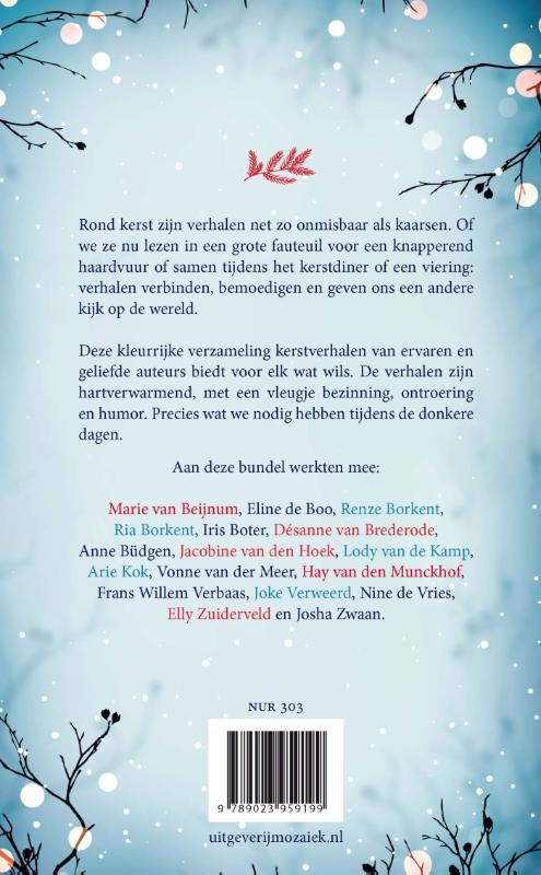 Achterkant van Dansen in de sneeuw