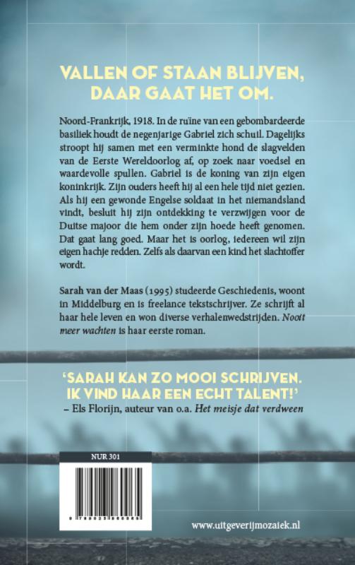 Achterkant van Nooit meer wachten