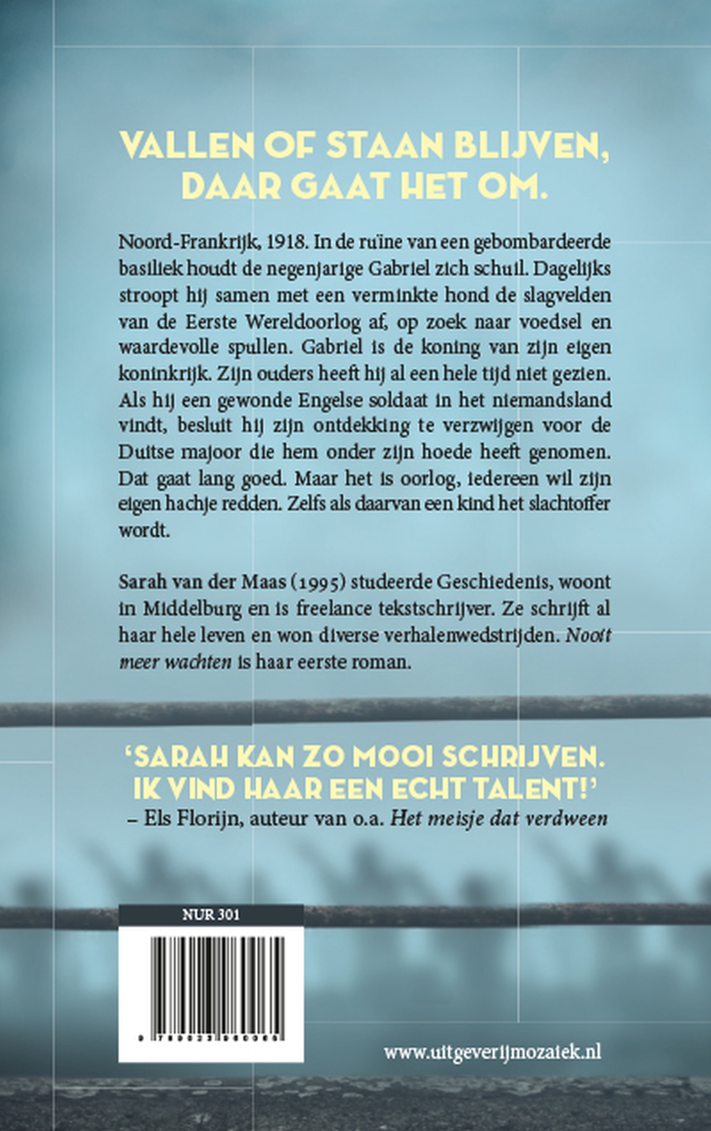 Achterkant van Nooit meer wachten