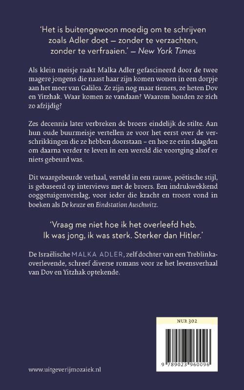 Achterkant van Twee broers uit Auschwitz