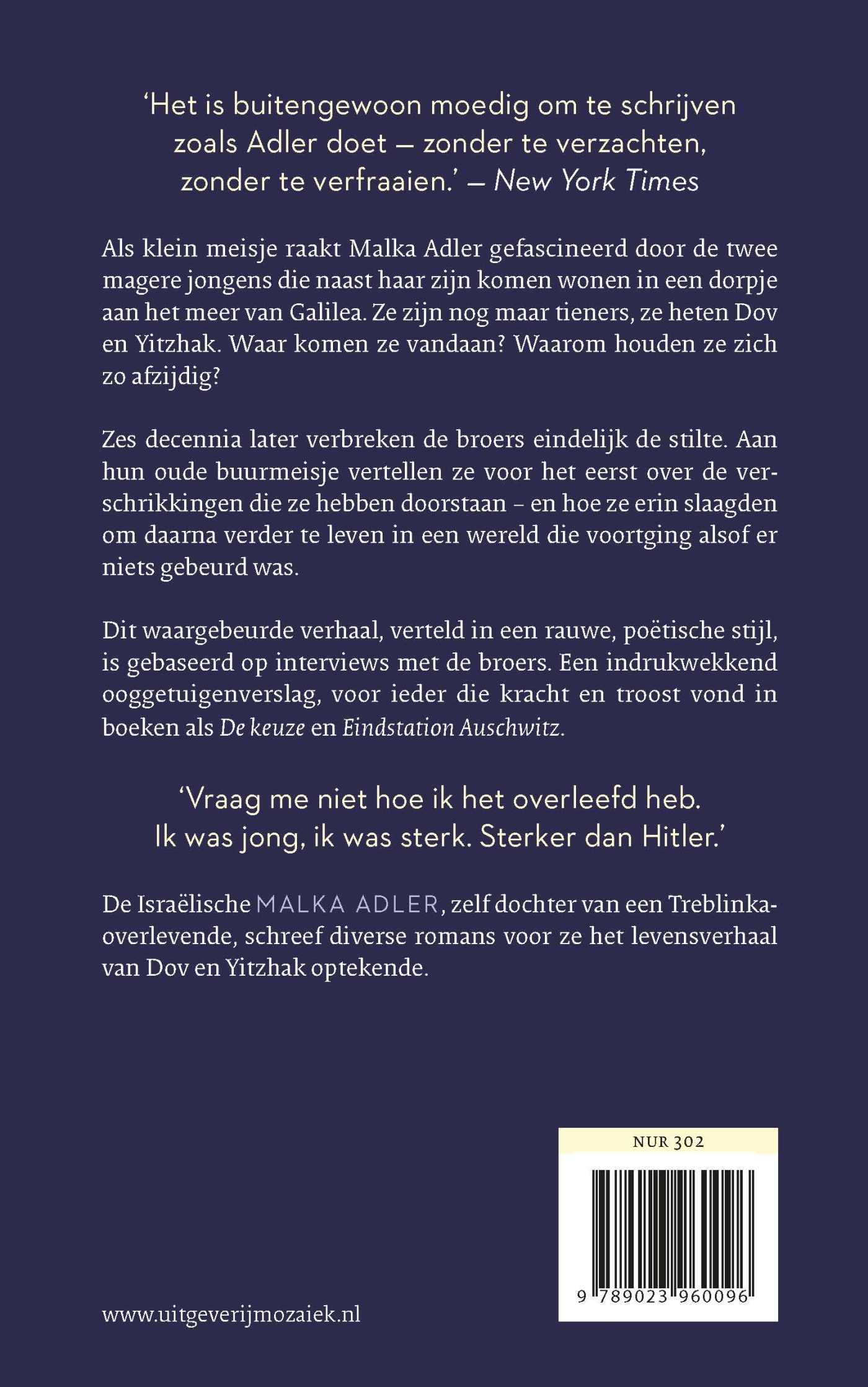Achterkant van Twee broers uit Auschwitz