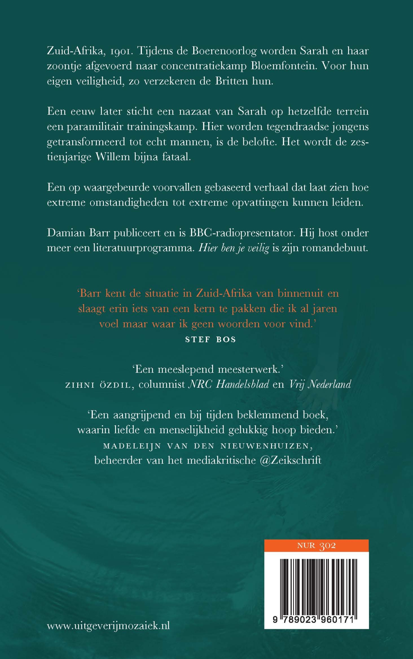 Achterkant van Hier ben je veilig