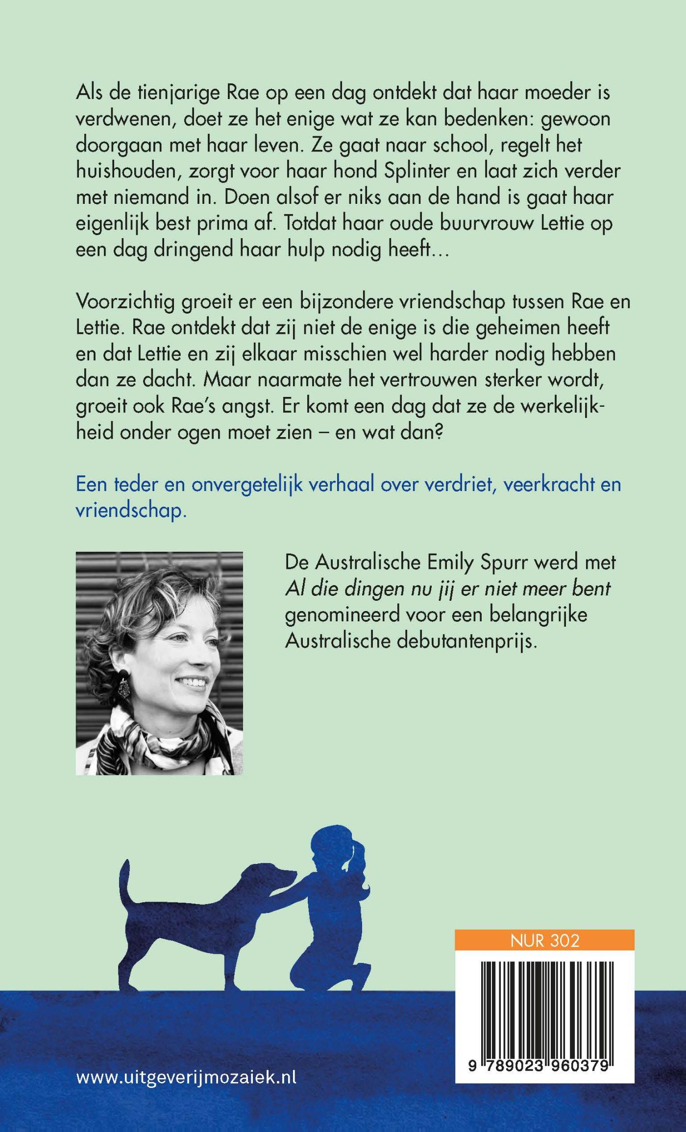 Achterkant van Al die dingen nu jij er niet meer bent
