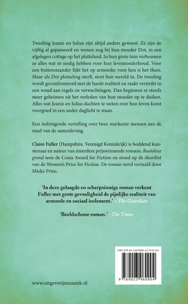 Achterkant van Rusteloze grond