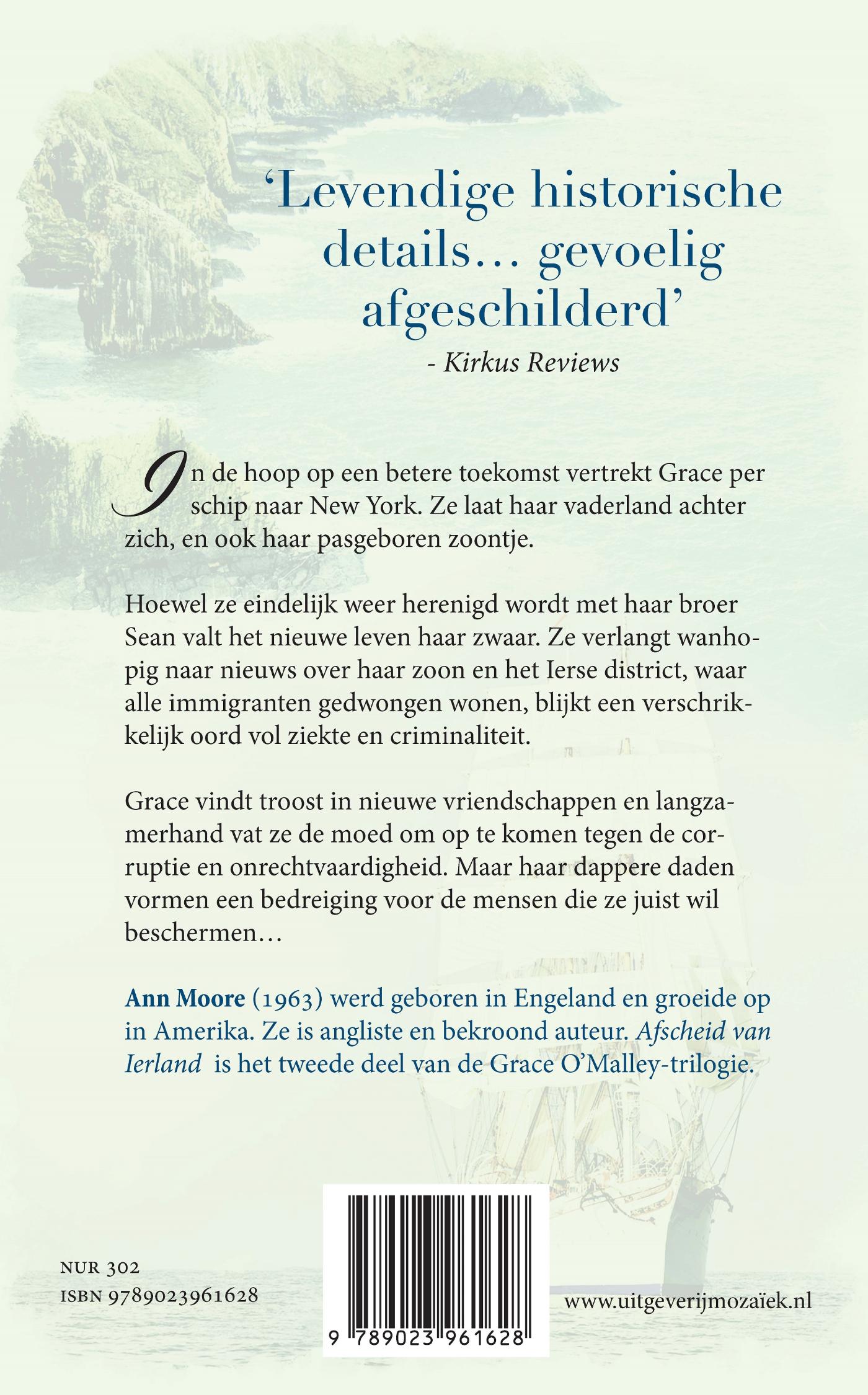 Achterkant van Afscheid van Ierland